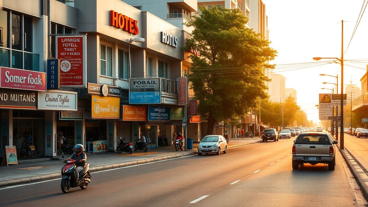 ถนนสายการค้าใจกลางเมืองอุดรธานี ศูนย์กลางค้าส่งและบริการของอีสานตอนบน